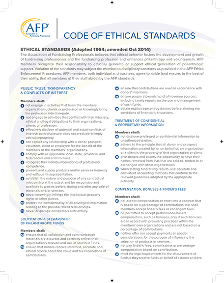 afp code of ethics