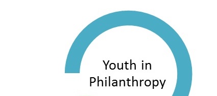 circular arrow with text youth in philanthropy