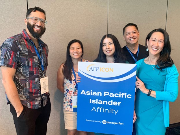 Photo: API affinity group with Muhi Khwaja, Joyce Ng, Chrissey Nguyen Klockner and Ray Li at AFP ICON in Las Vegas