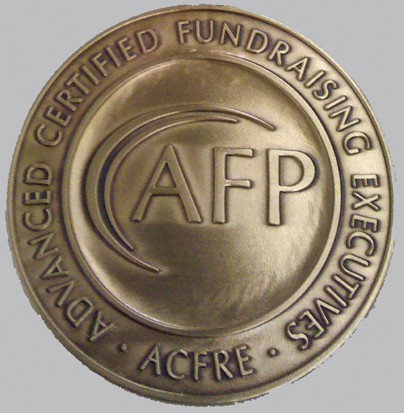 Advanced Certified Fundraising Executive (ACFRE) medallion