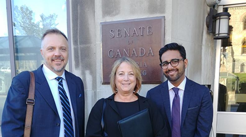 Scott Decksheimer, CFRE, chair of the AFP Canada Board, and Andrea McManus, CFRE, past chair of AFP International, appeared before the Senate Special Committee on the Charitable Sector on Monday, Sept. 17, to discuss ways to increase giving and public awareness about philanthropy.