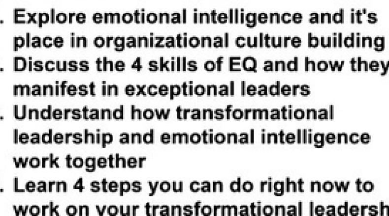 numbered bullet points with text regarding leadership
