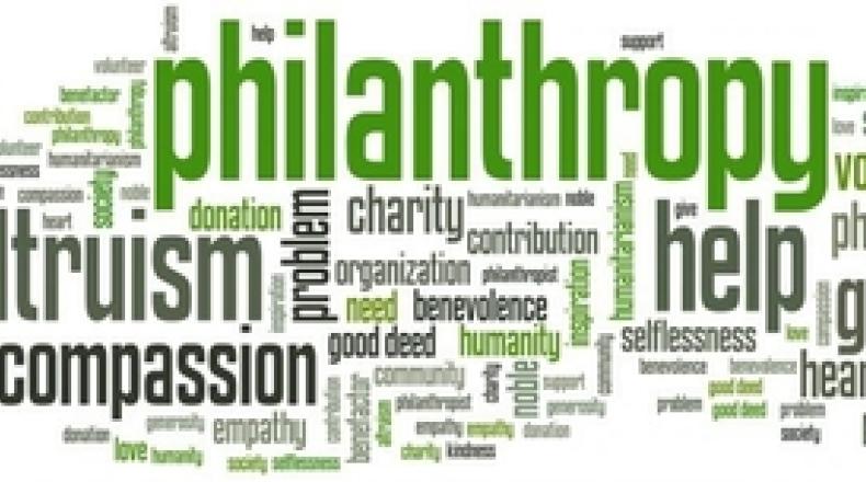 philanthropy word collage
