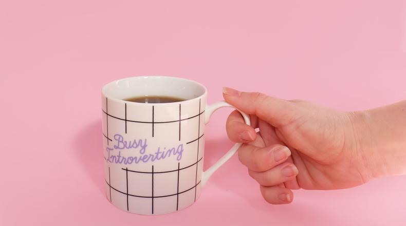 Busy Introverting mug
