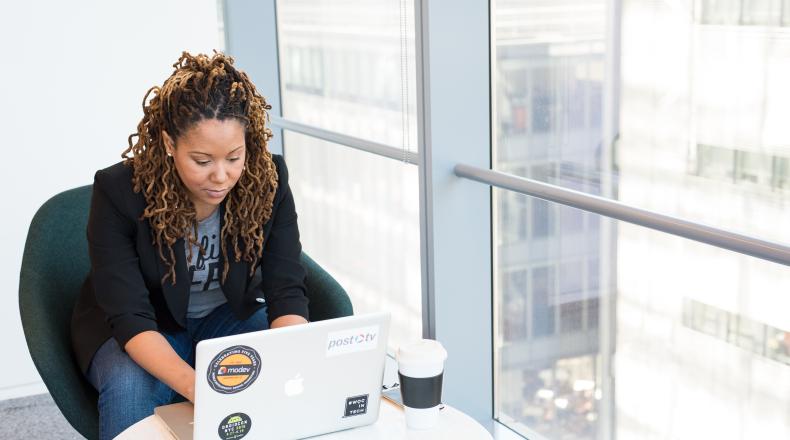 woman on laptop