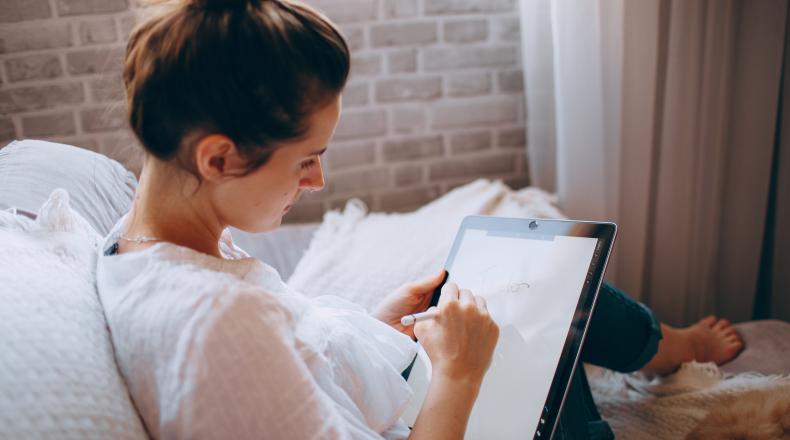 woman writing