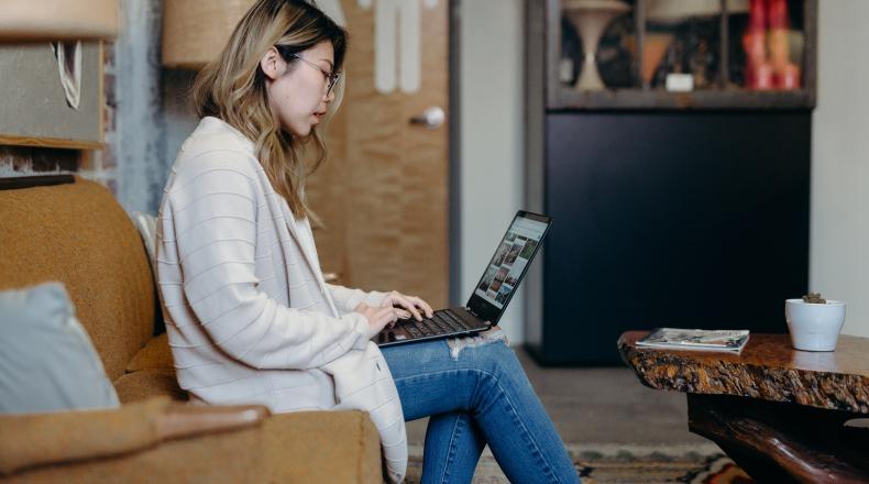 woman working