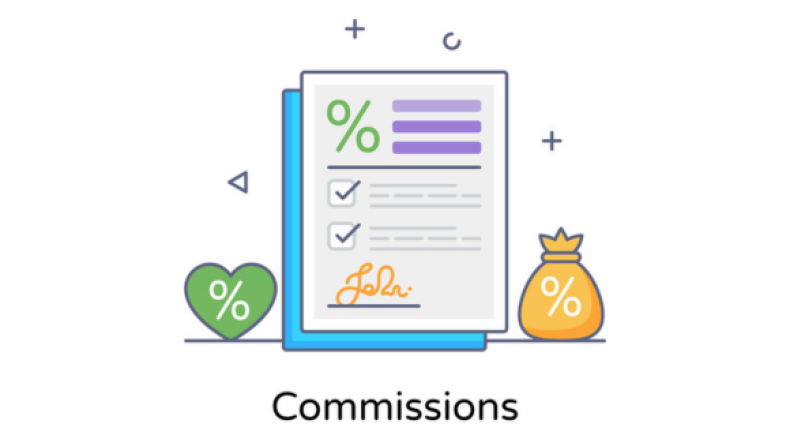 Commissions stock illustration