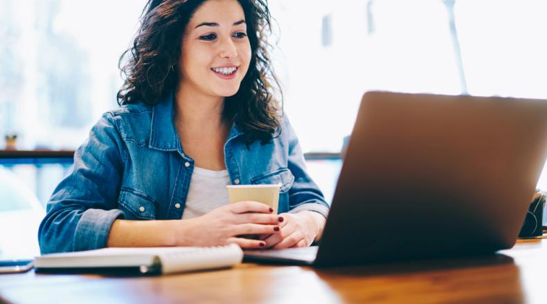 Woman on the computer