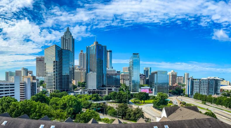 Downtown Atlanta Skyline stock photo