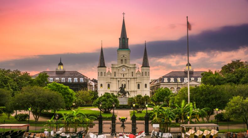 Jackson Square New Orleans stock photo