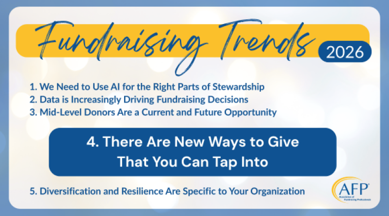 Fundraising Trends: New Ways to Give