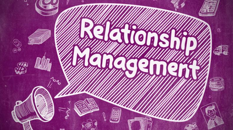 Relationship Management - Business Concept stock photo