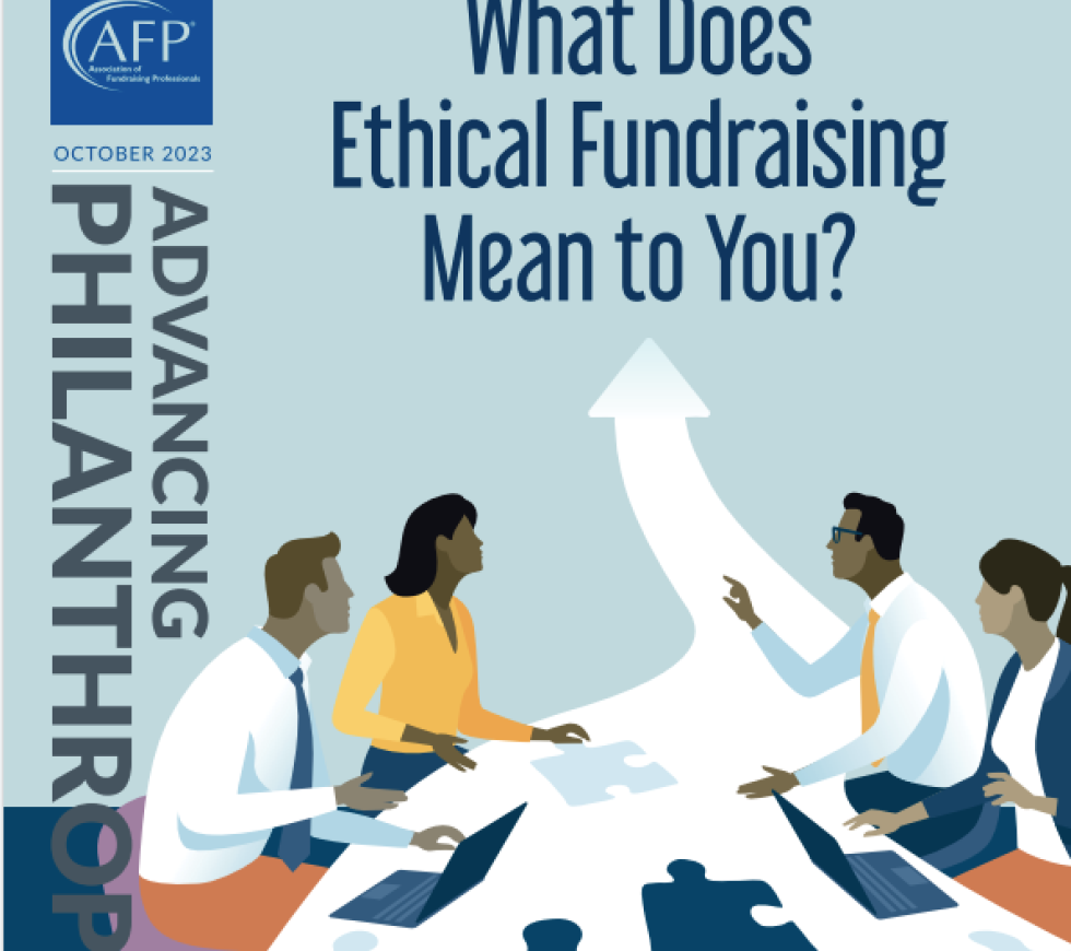 Advancing Philanthropy Oct 2023 cover