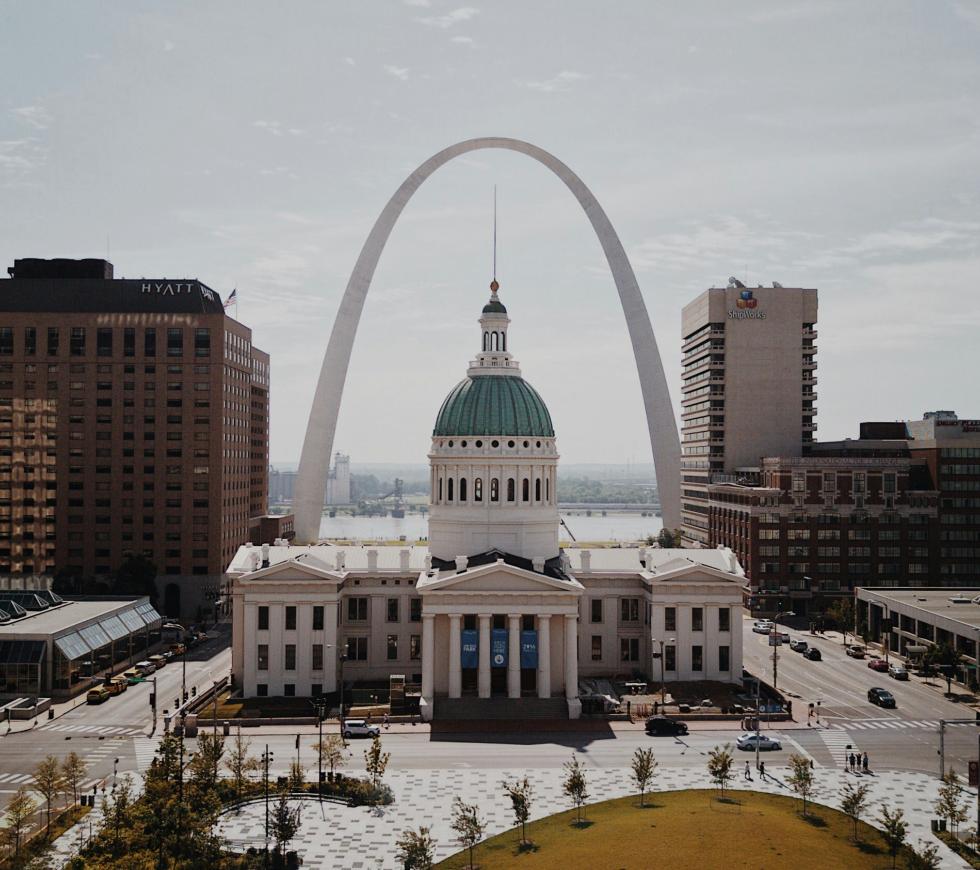 St. Louis, MO skyline; arch