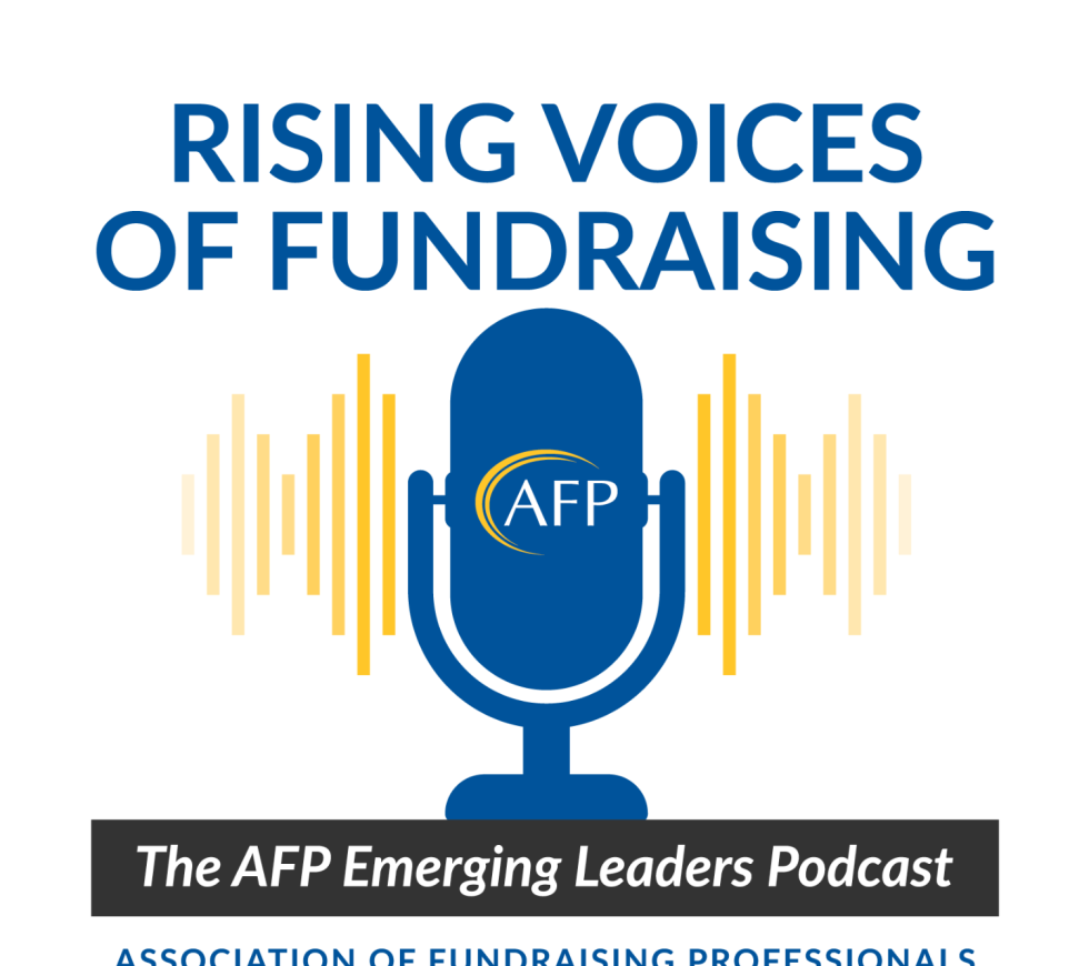 AFP Raising Voices of Fundraising podcast logo