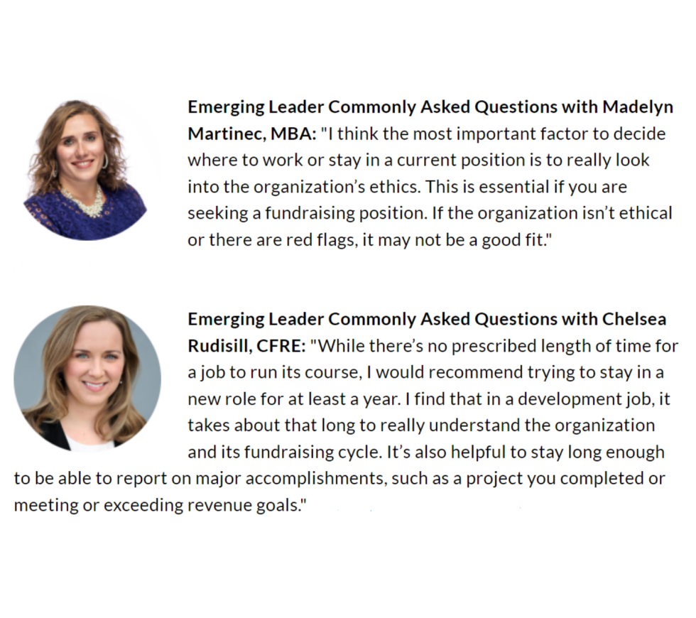 Excerpts from voices of emerging leaders interview