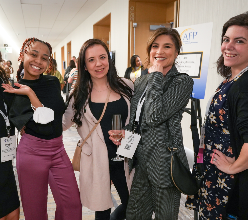 Women posing for a photo