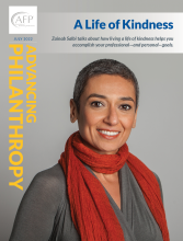 Advancing Philanthropy July 2022 magazine cover