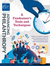 Advancing Philanthropy January 2024 issue cover