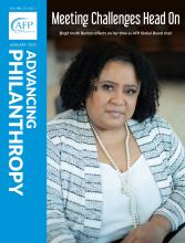 Advancing Philanthropy January 2025 cover