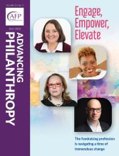 Advancing Philanthropy July 2025 cover