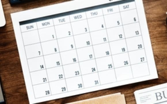 calendar on office desk