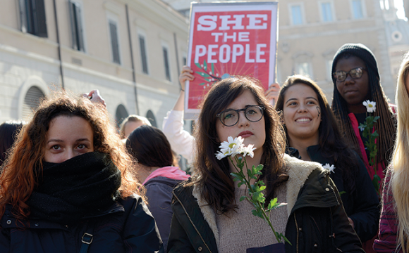 Photo from the Women’s March in Rome