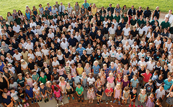 group of students and teachers at St. Anne's Episcopal School