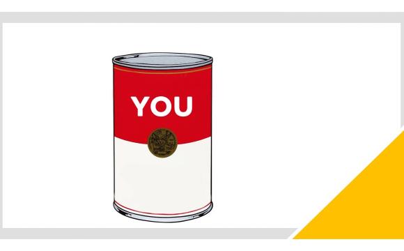 soupcan with word you on it