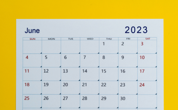 Calendar showing June 2023