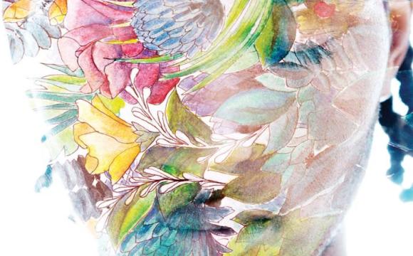 watercolor image of flowers