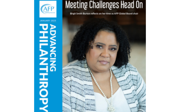 Advancing Philanthropy cover Jan. 2025