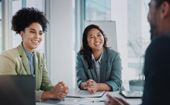 Professional, business people and hr team for interview, recruitment or hiring process for person.