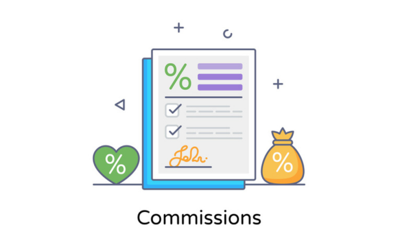Commissions stock illustration