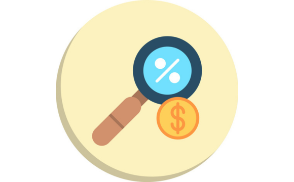 Search Flat Circle Icon Design stock illustration
