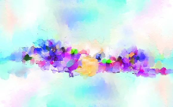 colorful dots that create a line