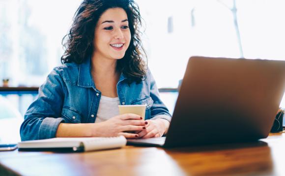 Woman on the computer