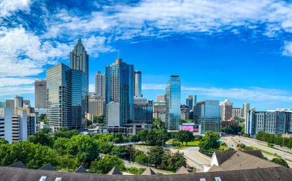 Downtown Atlanta Skyline stock photo