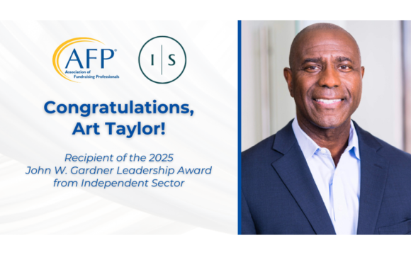 Art Taylor Receives John W Gardner Award from Independent Sector