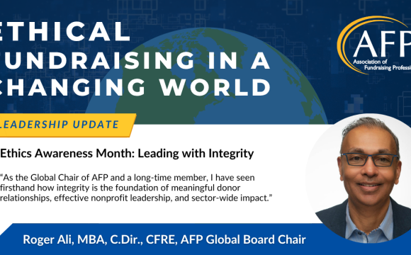 Roger Ali, Ethics Awareness Month Chair's Message